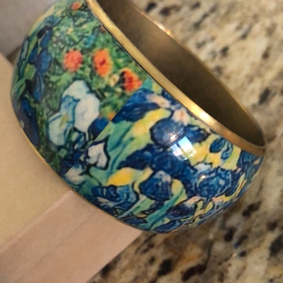 VINTAGE VAN GOGH INSPIRED IRIS BANGLE - Picture 7 of 14